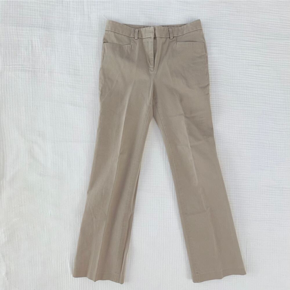 Kate Hill Women's 2 Stretch Cotton Tan Chino‎ Style Pants